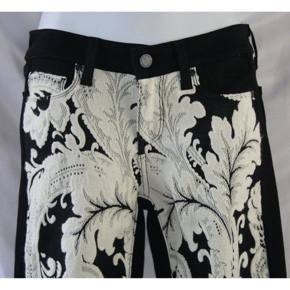 Anthro Paige Embroidered Jeans Emily Ultra Skinny - Picture 3 of 13